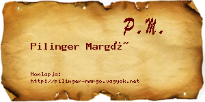 Pilinger Margó névjegykártya